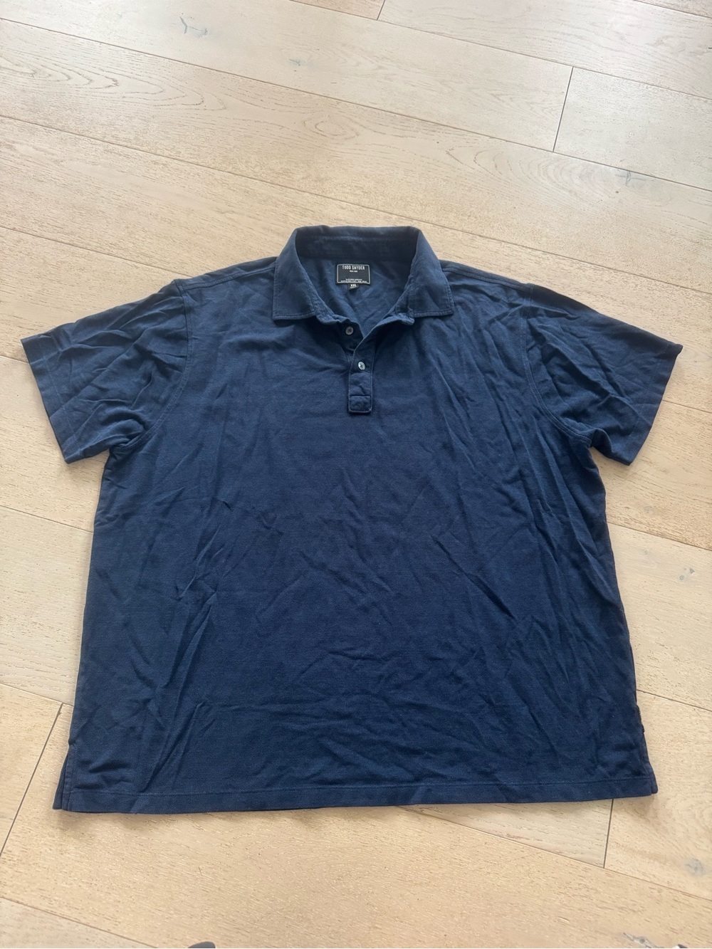 Todd Snyder navy blue polo shirt size XXL